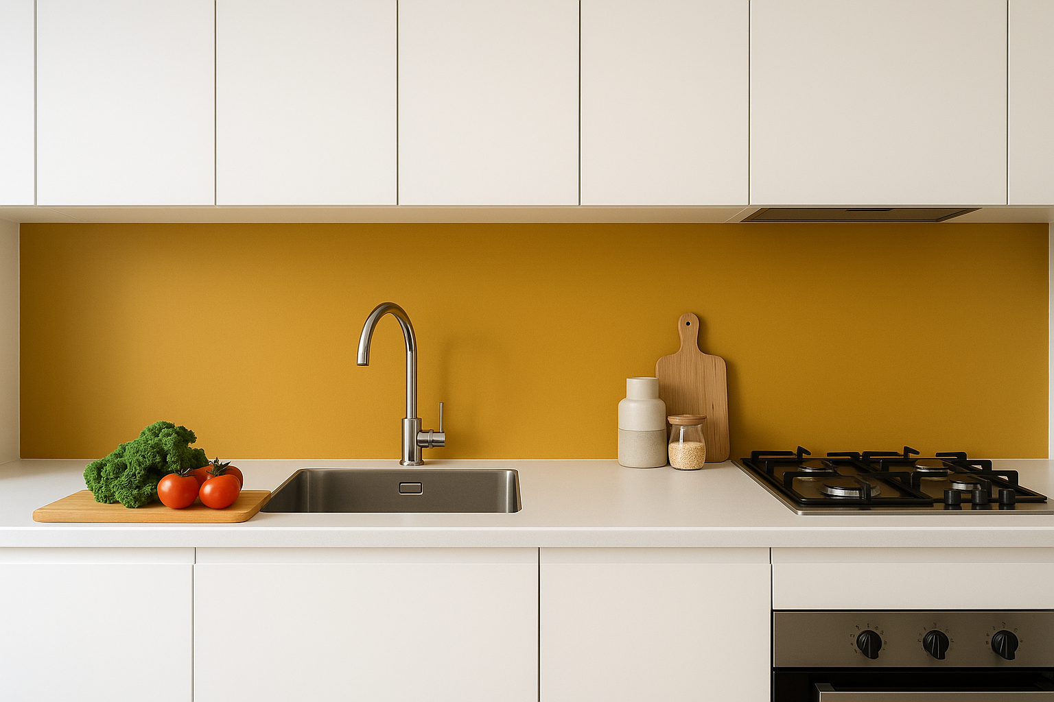 Kleur achterwand witte keuken