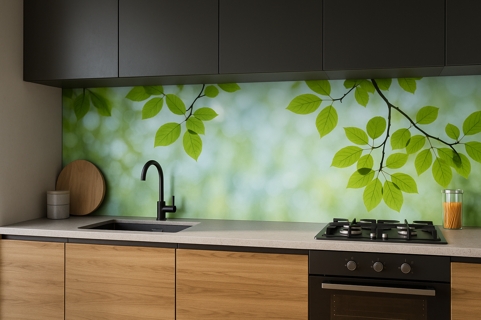 Glazen achterwand keuken Eindhoven