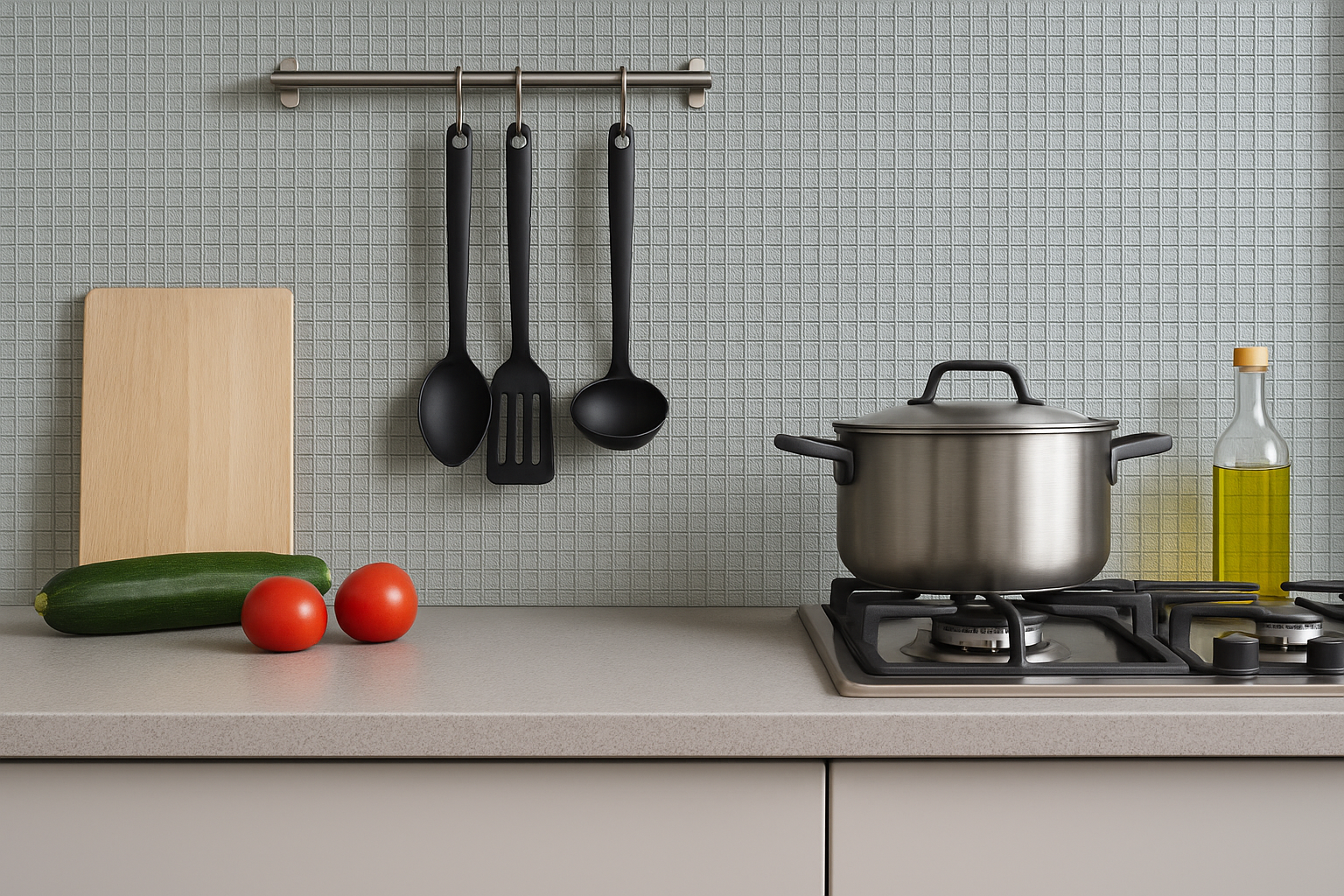 Draadglas achterwand keuken