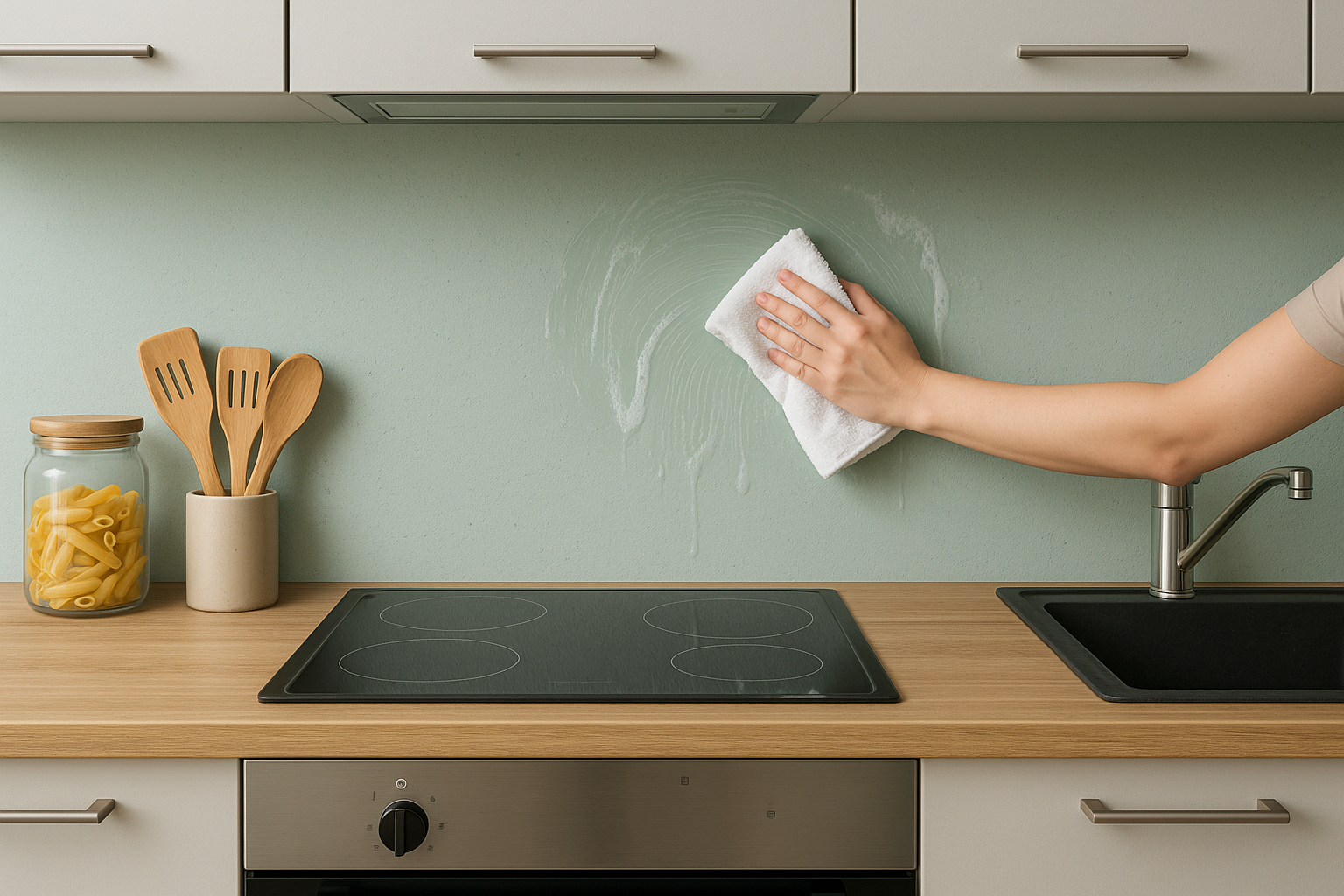 Afwasbare verf achterwand keuken