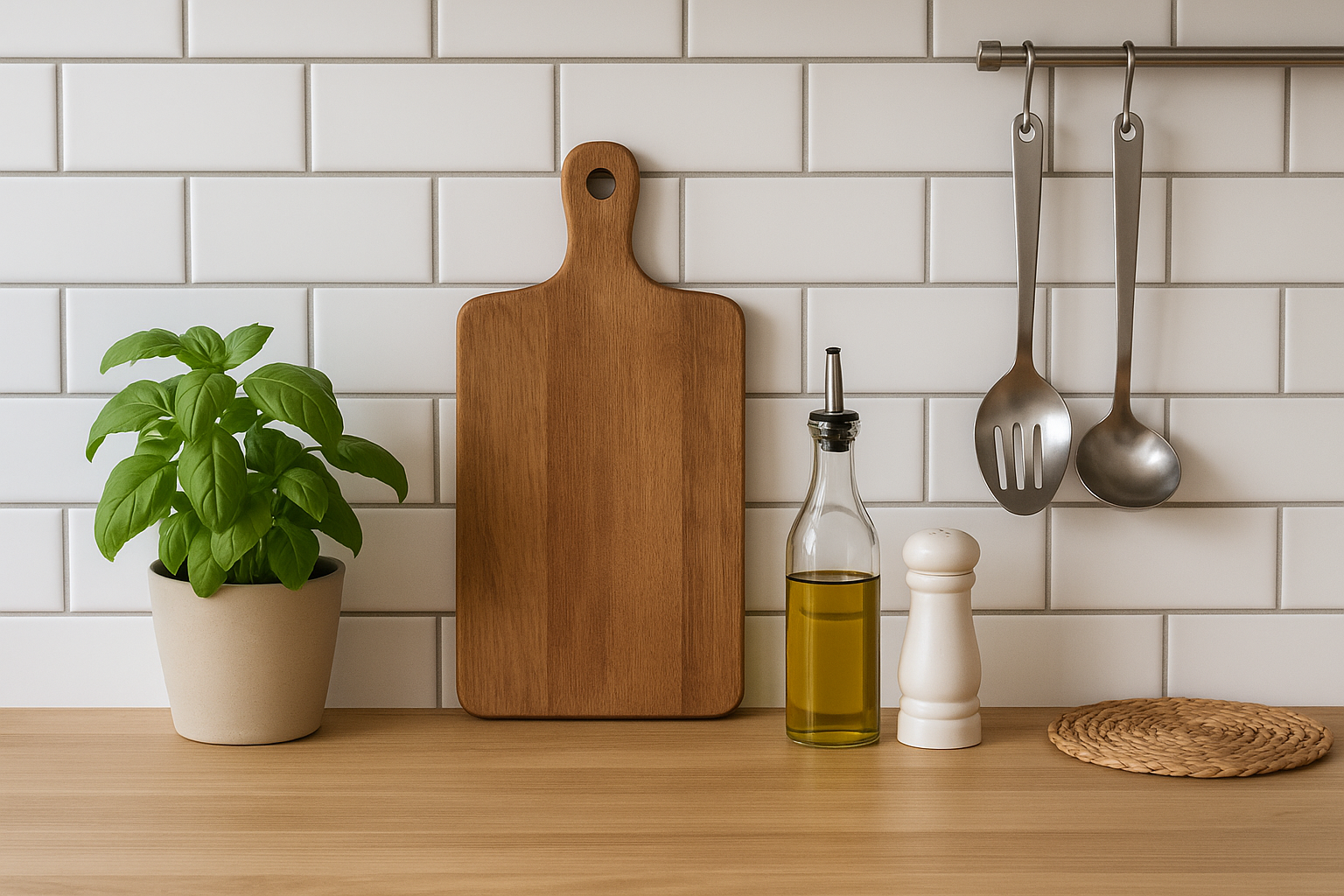 Witte tegels keuken achterwand