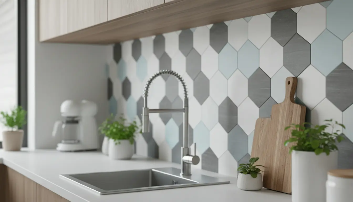 Pvc tegels achterwand keuken