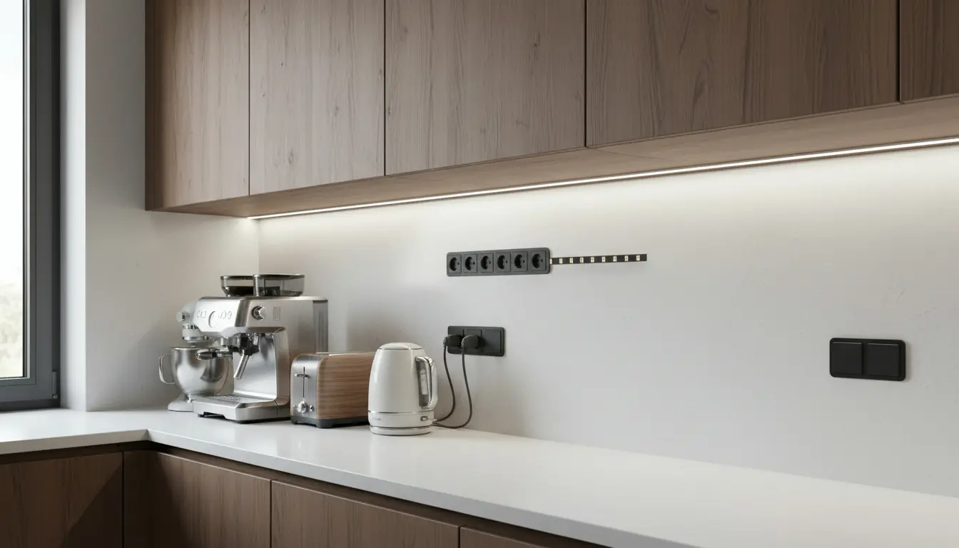 Stopcontact achterwand keuken