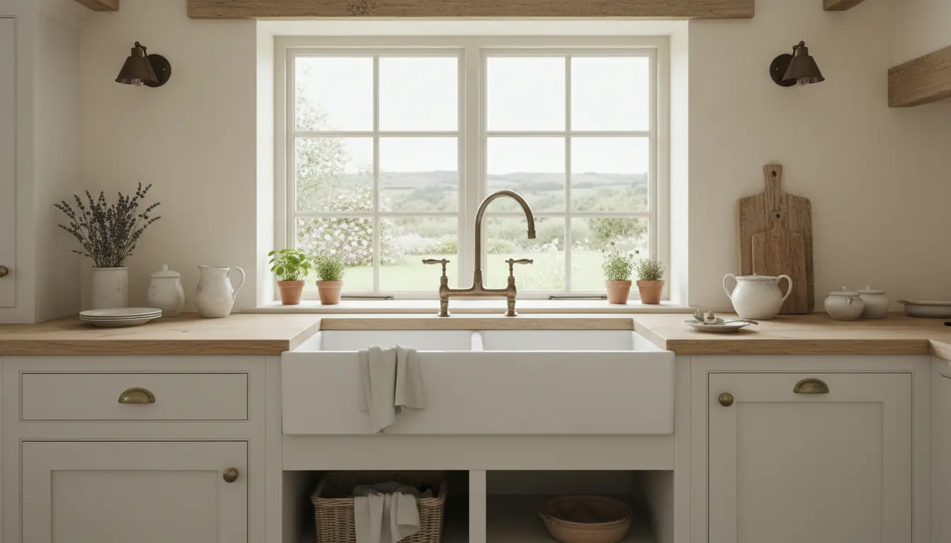 Landelijke spoelbak keuken