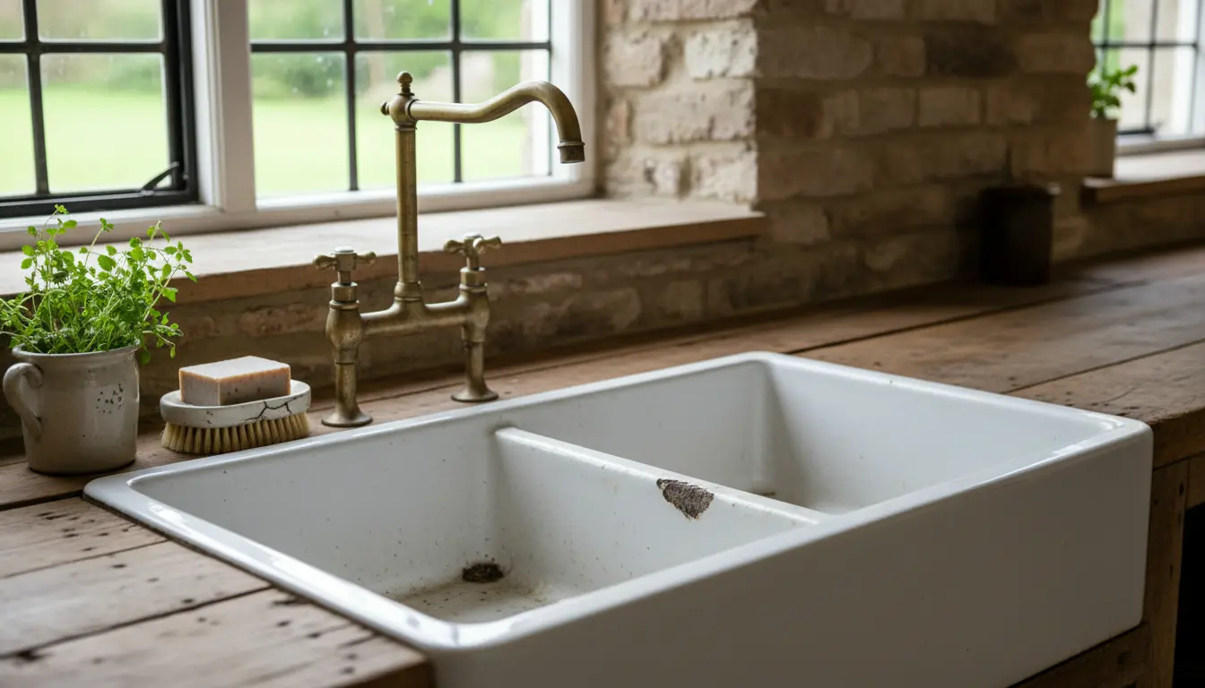 Oude spoelbak keuken