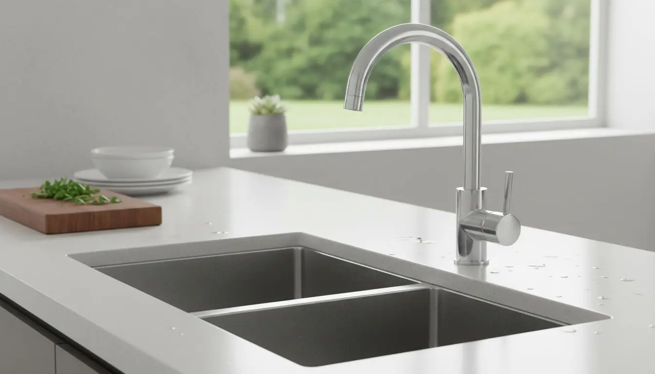 Keuken spoelbak met kraan