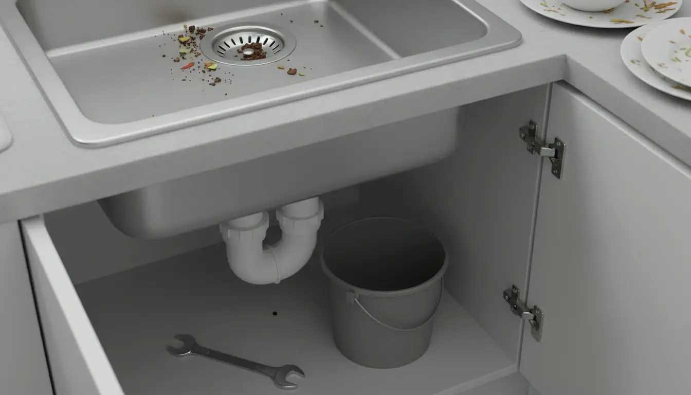 Afvoer keuken spoelbak