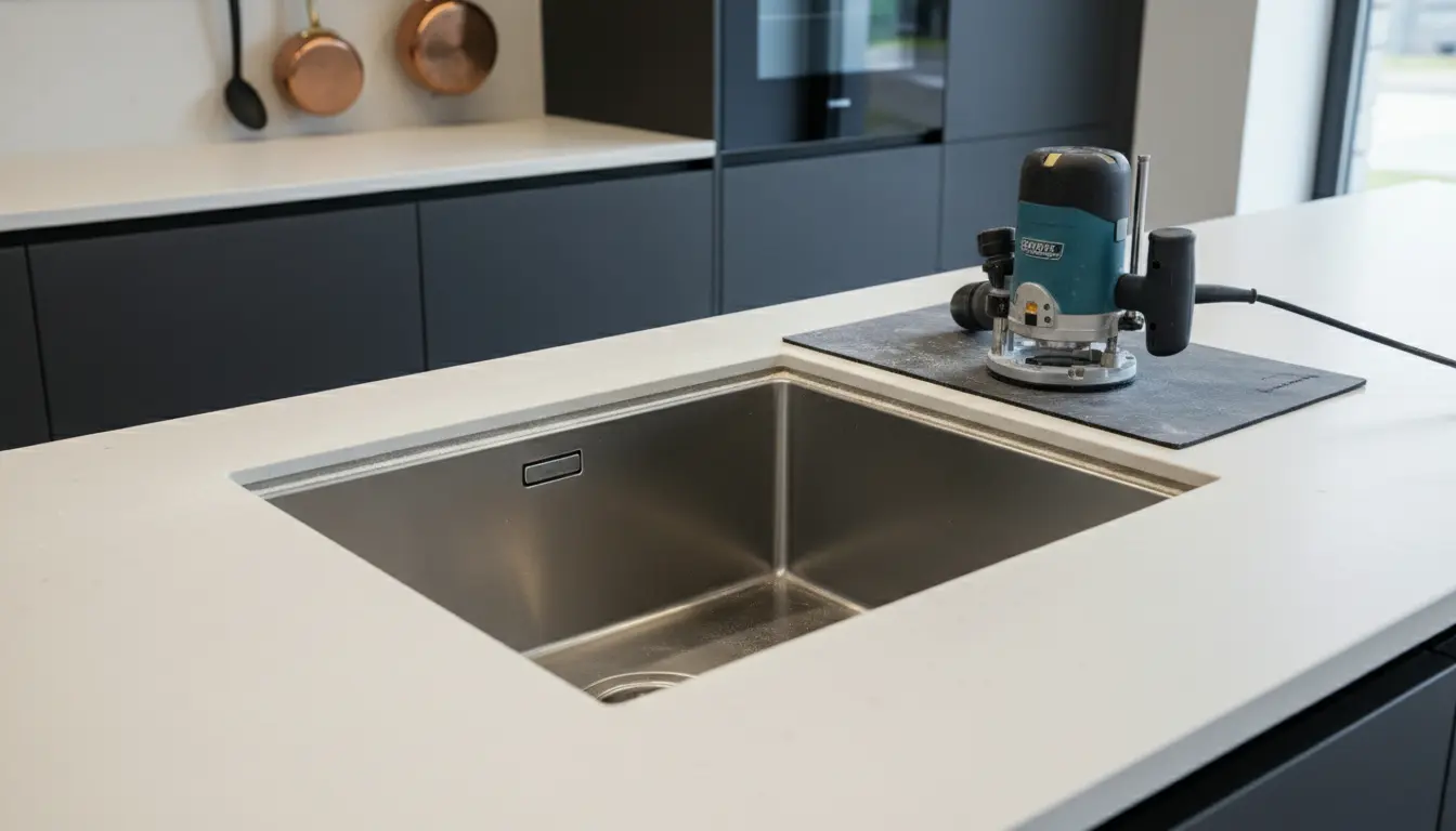 Infrezen spoelbak keuken