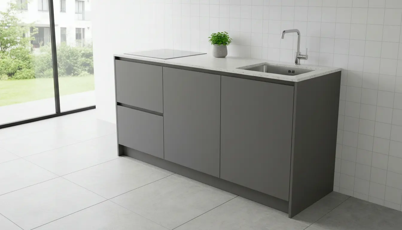 Keuken 120 cm met spoelbak