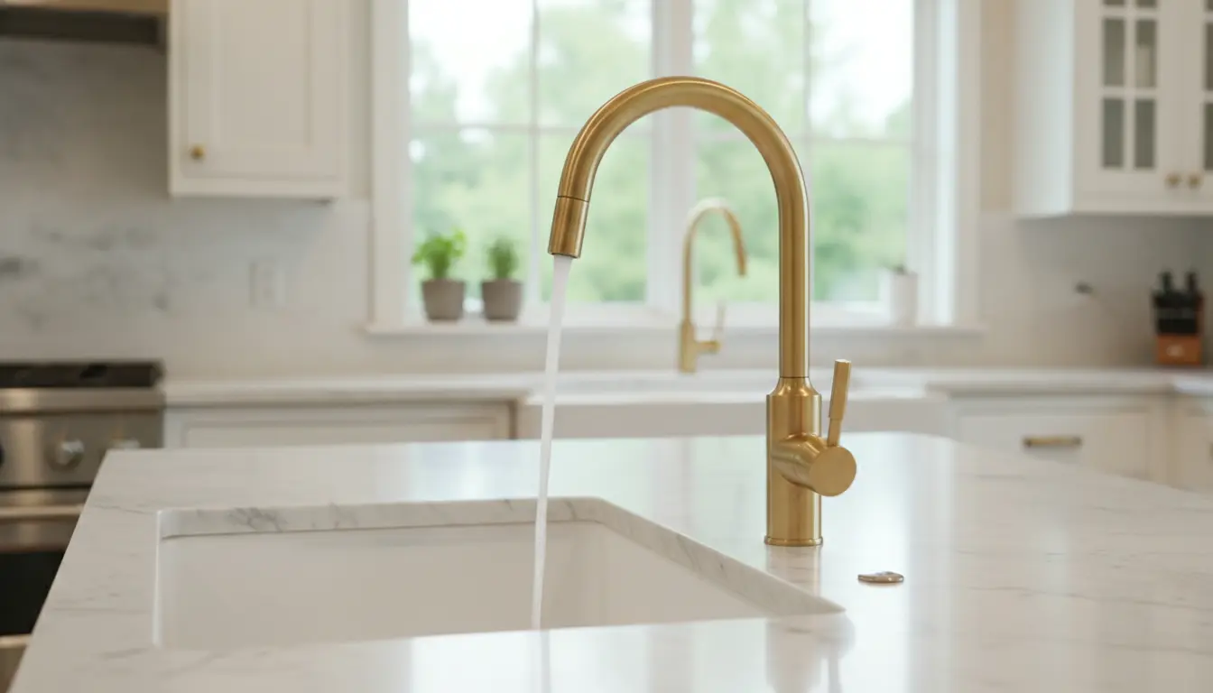 Gouden kraan keuken