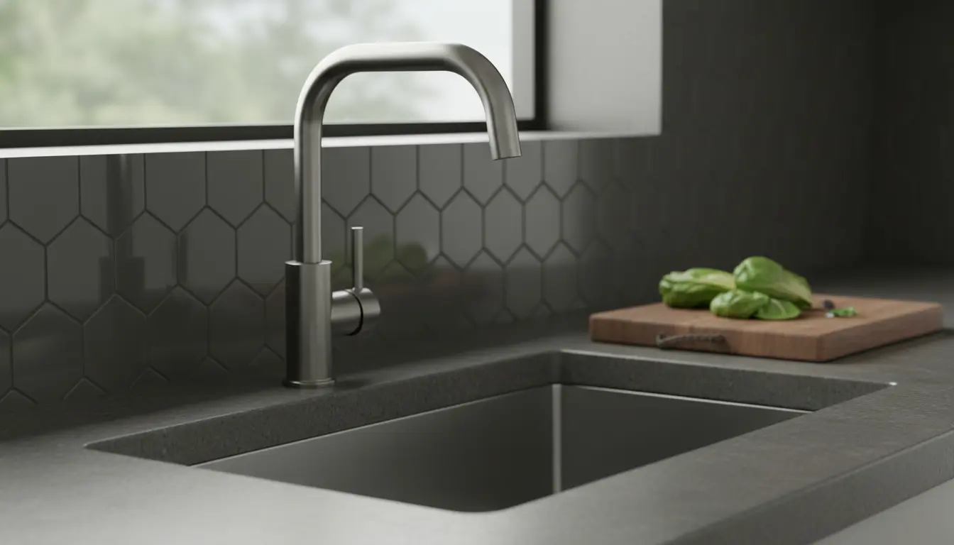 Gun metal kraan keuken