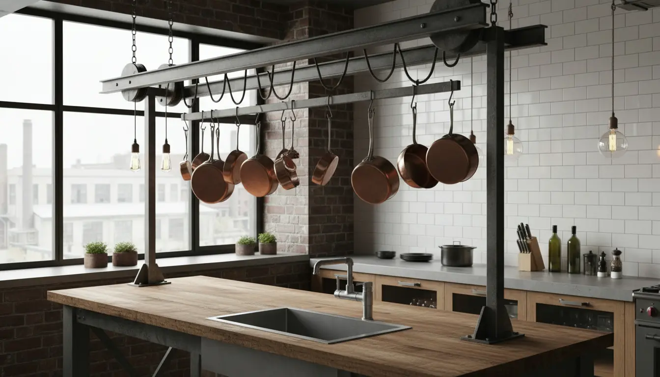 Industriële kraan keuken