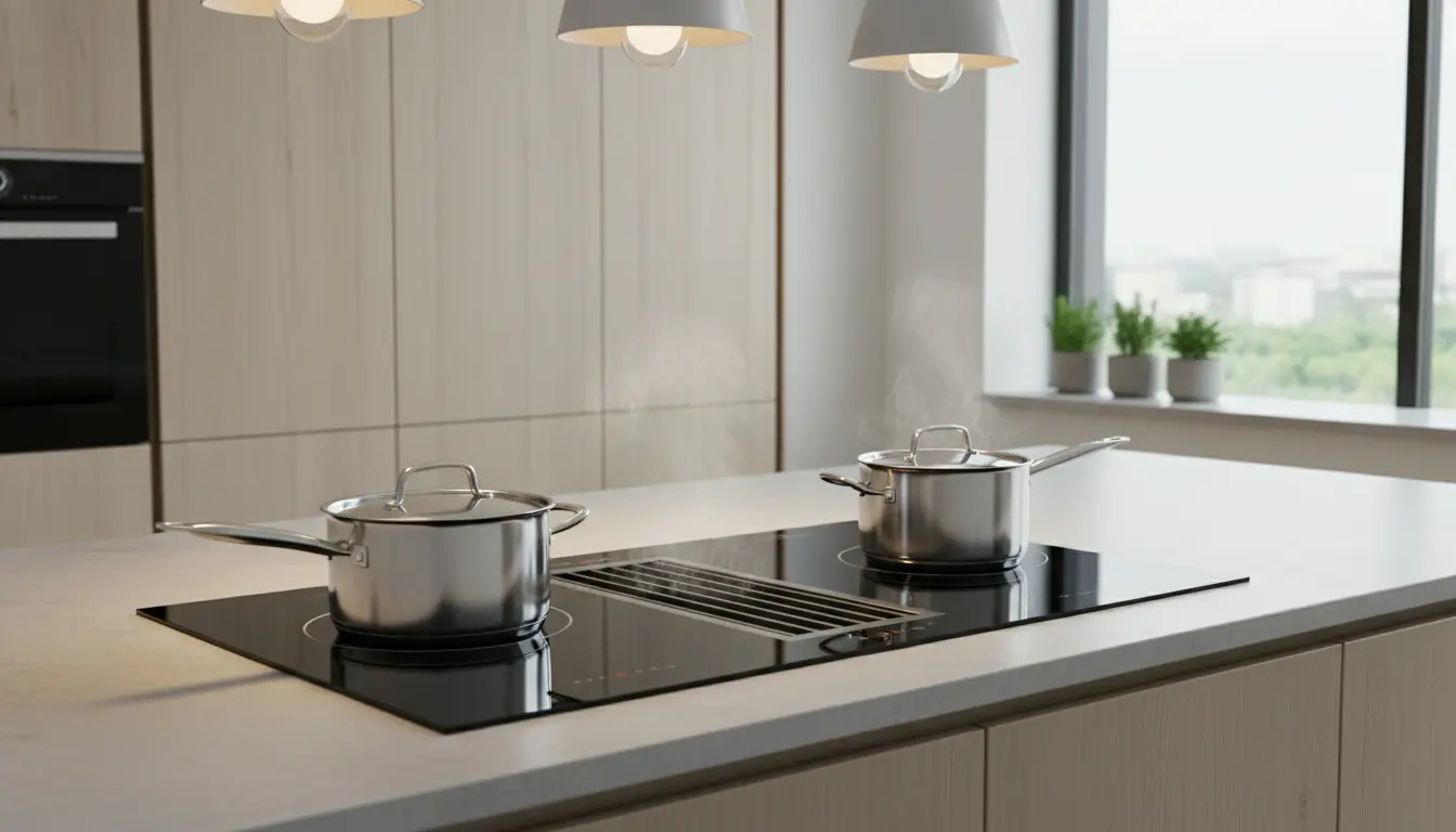 Bosch inductie kookplaat met afzuiging