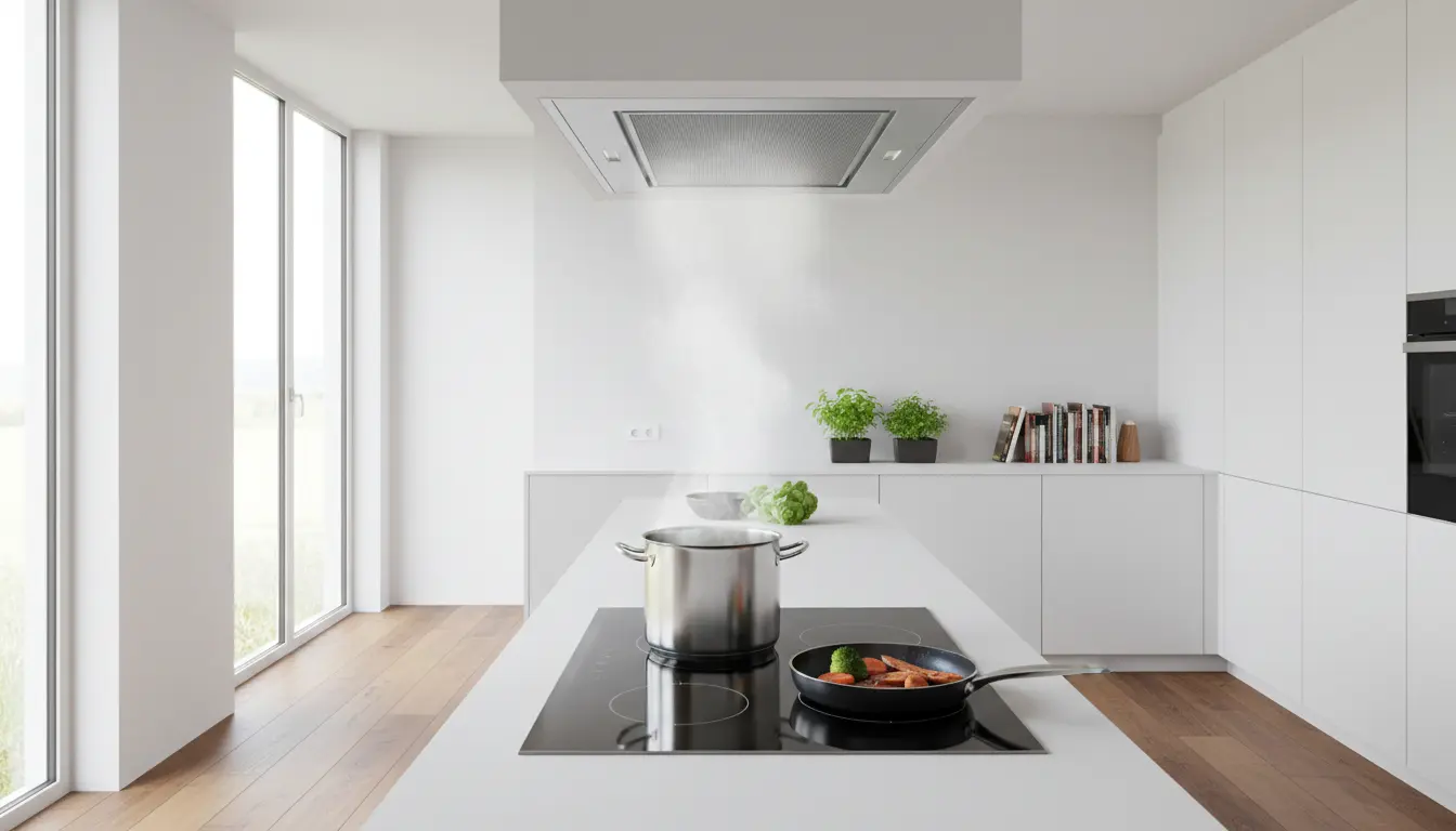 Whirlpool inductie kookplaat met afzuiging