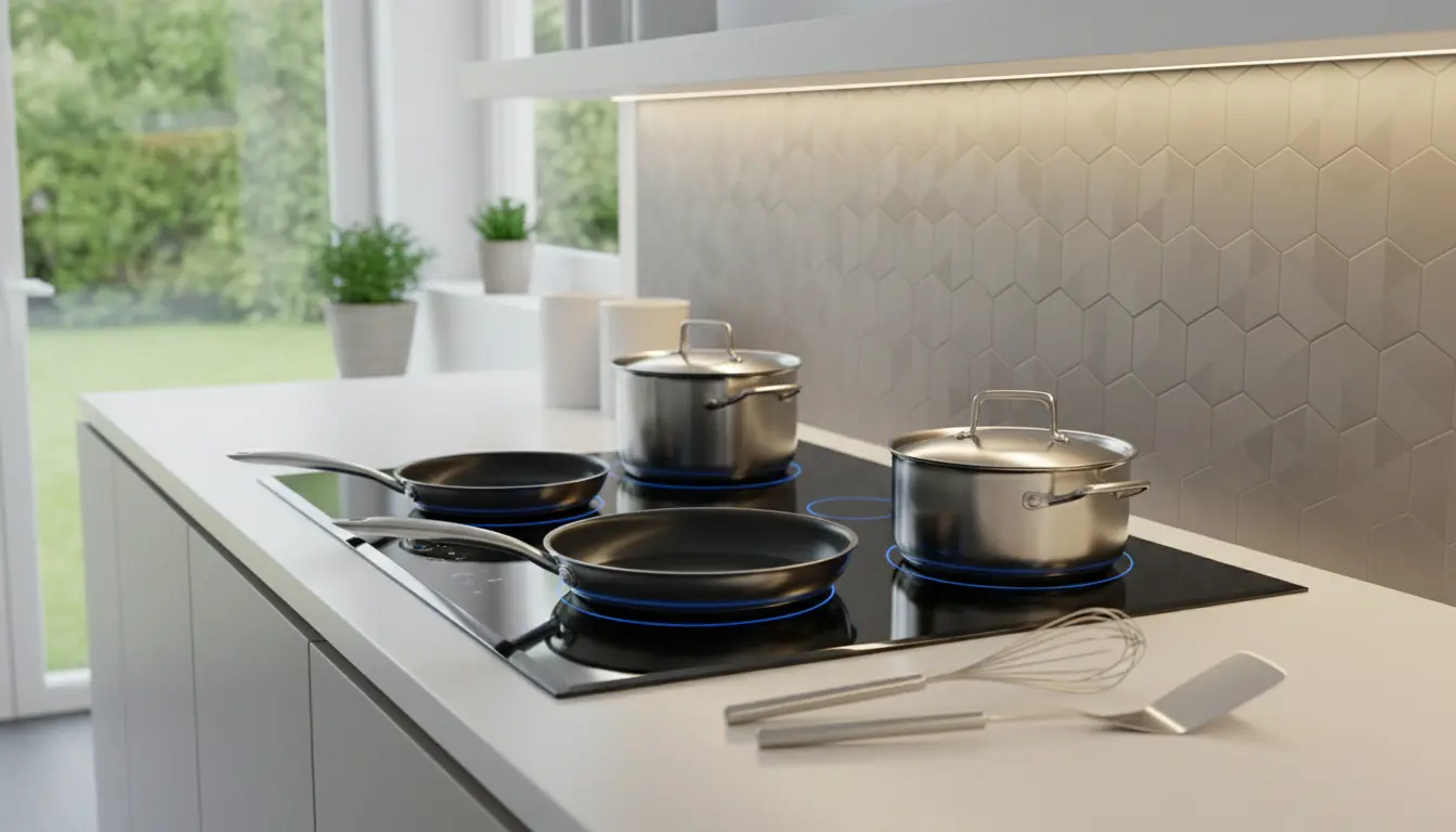 Inductie kookplaat in aanrechtblad: strak & slim koken