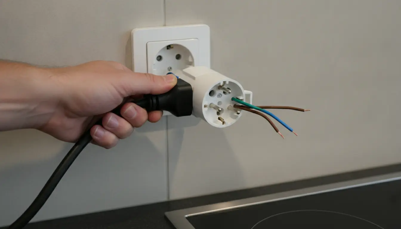 Inductie kookplaat aansluiten perilex