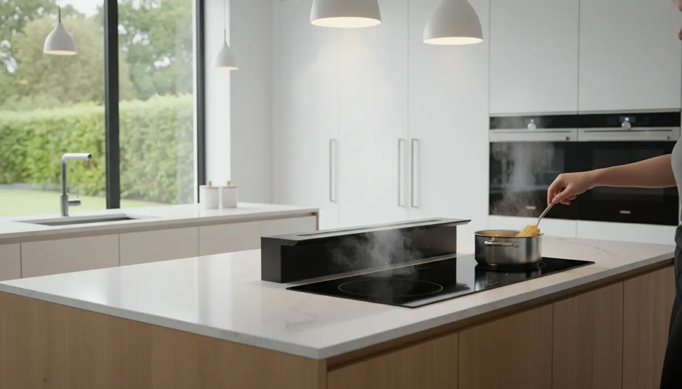 Elektrische kookplaat downdraft