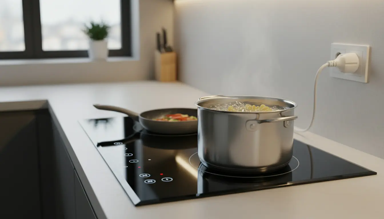 Elektrische kookplaat zonder krachtstroom