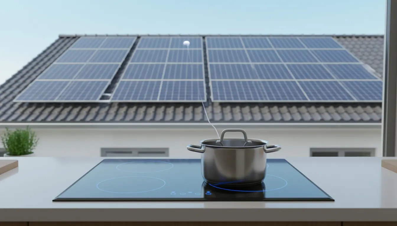 Inductie kookplaat en zonnepanelen: bespaar direct slim