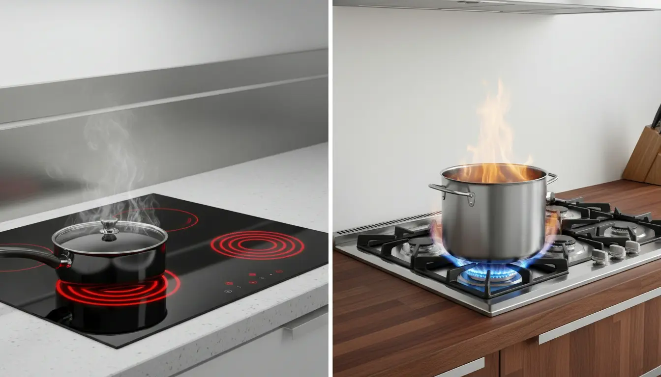 Elektrische kookplaat of gas